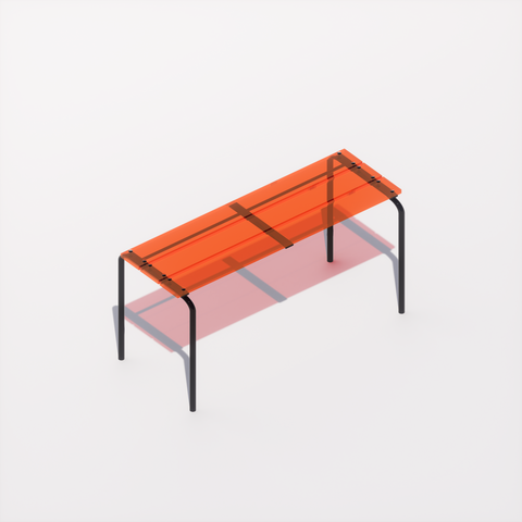 BANC - PLEXIGLASS ACRYLIQUE - BLACK POP