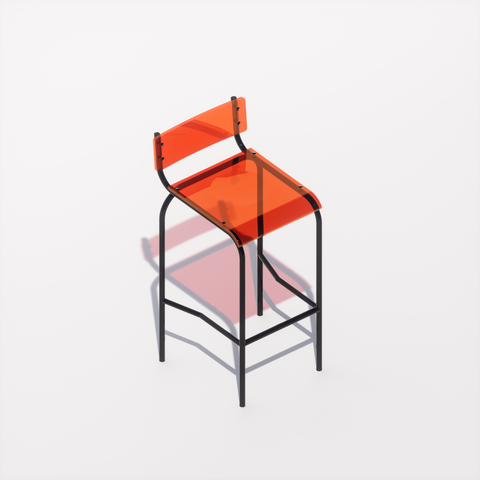 CHAISE HAUTE - PLEXIGLASS ACRYLIQUE - BLACK POP