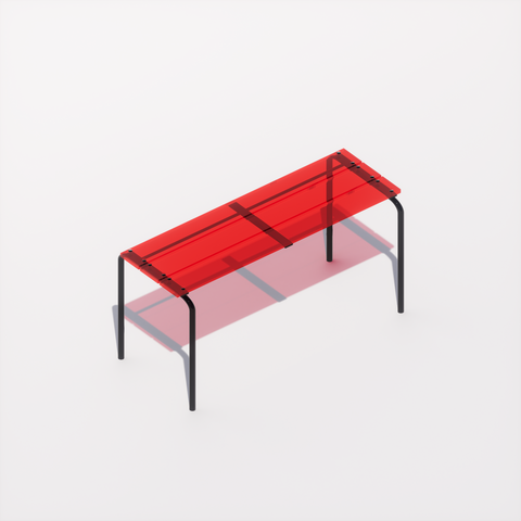 BANC - PLEXIGLASS ACRYLIQUE - BLACK POP