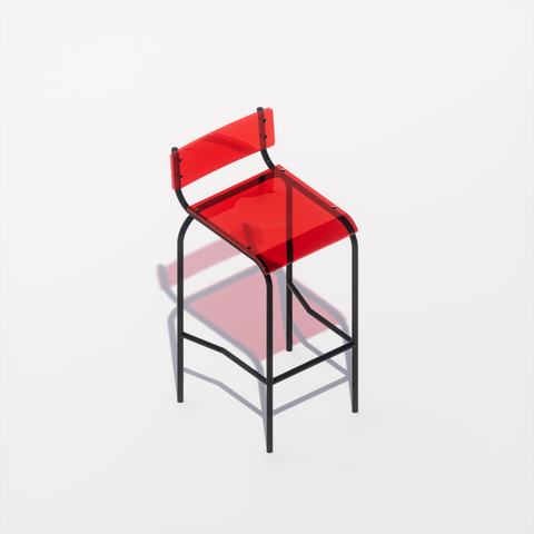 CHAISE HAUTE - PLEXIGLASS ACRYLIQUE - BLACK POP