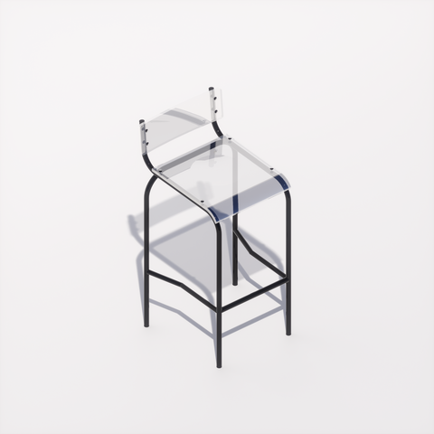 CHAISE HAUTE - PLEXIGLASS ACRYLIQUE - BLACK POP