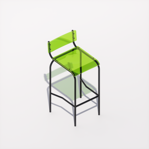 CHAISE HAUTE - PLEXIGLASS ACRYLIQUE - BLACK POP