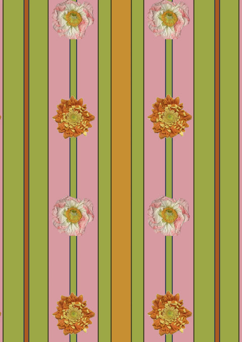 PAPIER PEINT ROULEAU - FLOWER POWER
