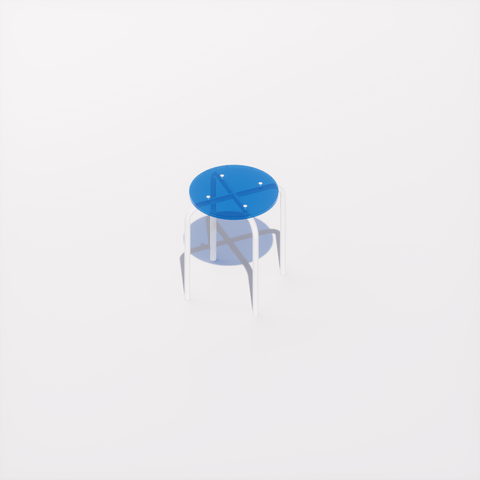 TABOURET - PLEXIGLASS ACRYLIQUE - POP