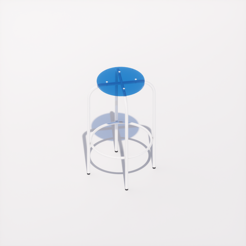 TABOURET HAUT - PLEXIGLASS ACRYLIQUE - POP
