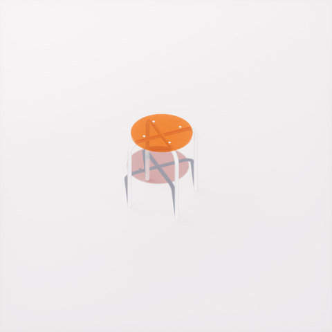TABOURET - PLEXIGLASS ACRYLIQUE - POP