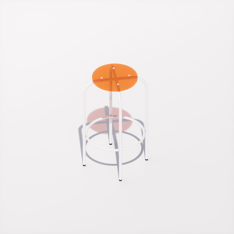 TABOURET HAUT - PLEXIGLASS ACRYLIQUE - POP