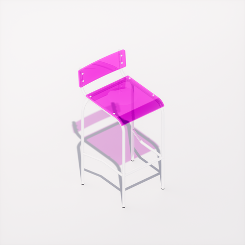 CHAISE HAUTE - PLEXIGLASS ACRYLIQUE - POP