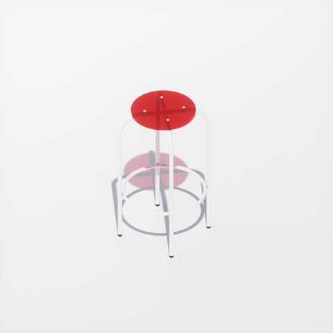TABOURET HAUT - PLEXIGLASS ACRYLIQUE - POP
