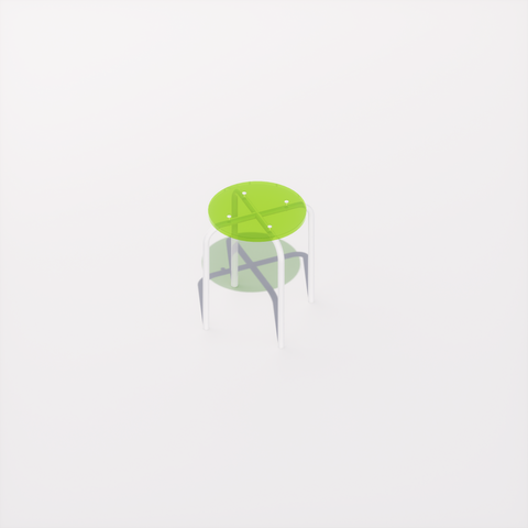 TABOURET - PLEXIGLASS ACRYLIQUE - POP