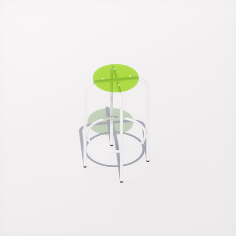 TABOURET HAUT - PLEXIGLASS ACRYLIQUE - POP