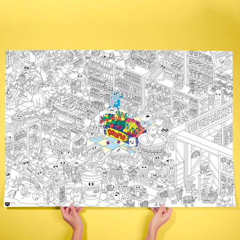 POSTER GEANT A COLORIER - 70 x 100 CM