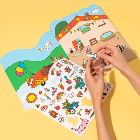 LIVRET 37 STICKERS REUTILISABLES - ANIMAUX