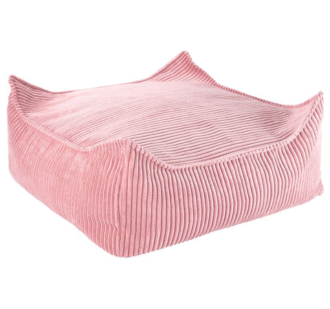 POUF ENFANT CARRE - BEAN BAG - VELOUR COTELE