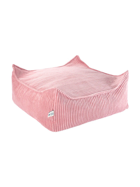 POUF ENFANT CARRE - BEAN BAG - VELOUR COTELE