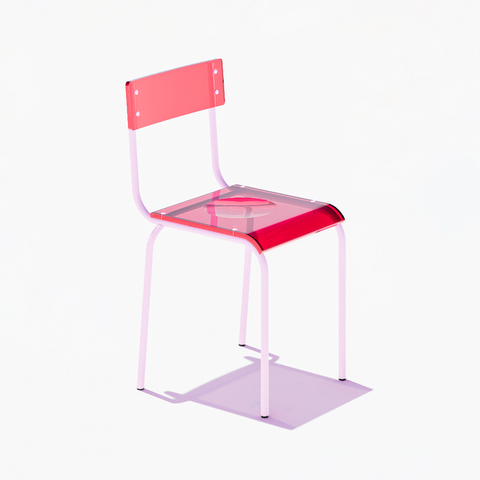 CHAISE - PLEXIGLASS ACRYLIQUE - COLORS