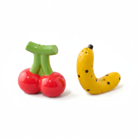 SALIÈRE POIVRIÈRE - BANANE & CERISE
