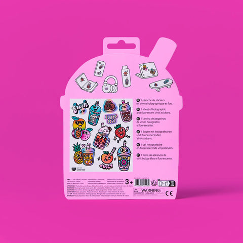 PLANCHE STICKER BRILLANT & FLUORESCENT - BIG COLLECTION