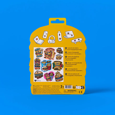 PLANCHE STICKER BRILLANT & FLUORESCENT - BIG COLLECTION