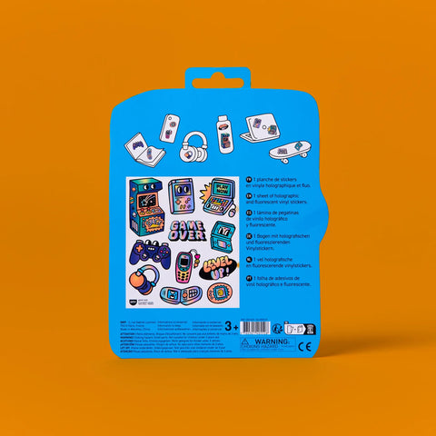 PLANCHE STICKER BRILLANT & FLUORESCENT - BIG COLLECTION