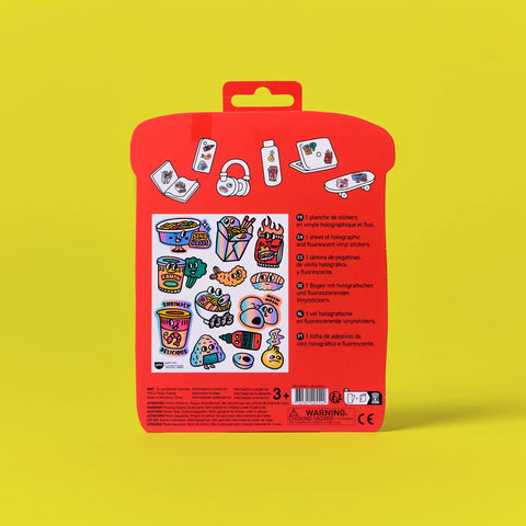 PLANCHE STICKER BRILLANT & FLUORESCENT - BIG COLLECTION