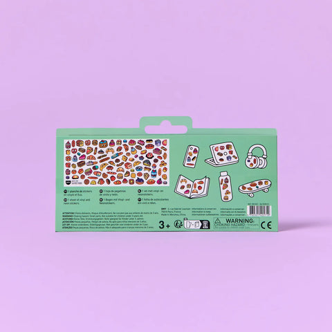 PLANCHE MINI STICKER FLUORESCENT - BOUTIQUE COLLECTION