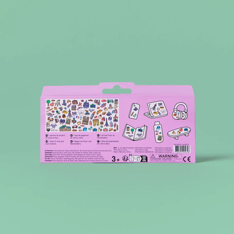 PLANCHE MINI STICKER FLUORESCENT - BOUTIQUE COLLECTION