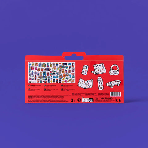PLANCHE MINI STICKER FLUORESCENT - BOUTIQUE COLLECTION