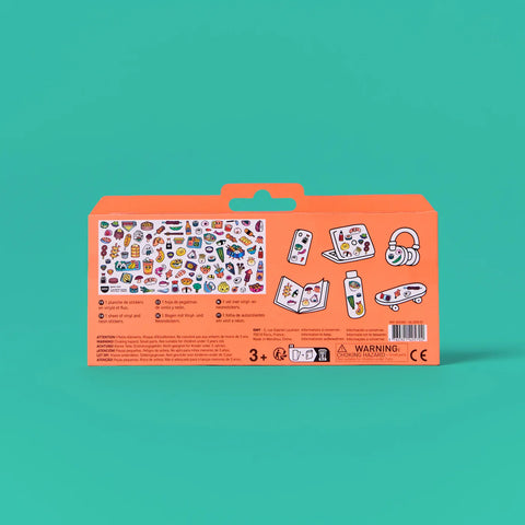PLANCHE MINI STICKER FLUORESCENT - BOUTIQUE COLLECTION