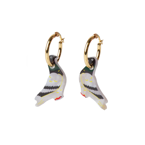 BOUCLE D'OREILLE - PIGEONS
