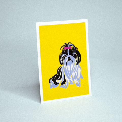 CARTE DE VOEUX - CHIEN