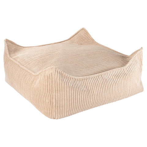 POUF ENFANT CARRE - BEAN BAG - VELOUR COTELE