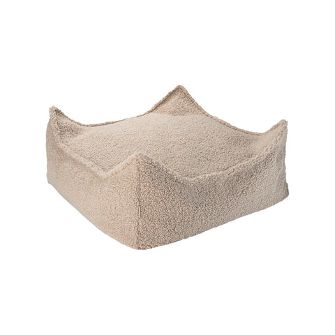 POUF ENFANT CARRE - BEAN BAG - LAINE BOUCLÉE