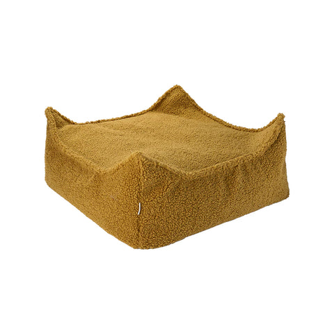 POUF ENFANT CARRE - BEAN BAG - LAINE BOUCLÉE