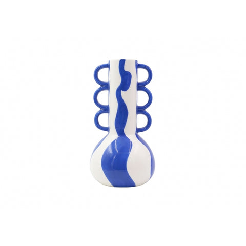 VASE CÉRAMIQUE BLEU - TOMAS