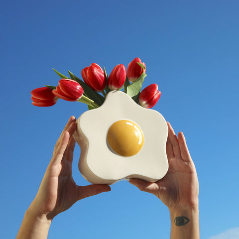 VASE CERAMIQUE - OEUF