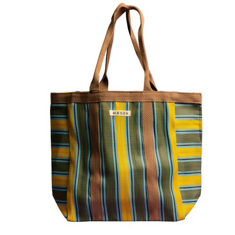 SAC TOTE BAG RAYURES - NYLON RECYCLE