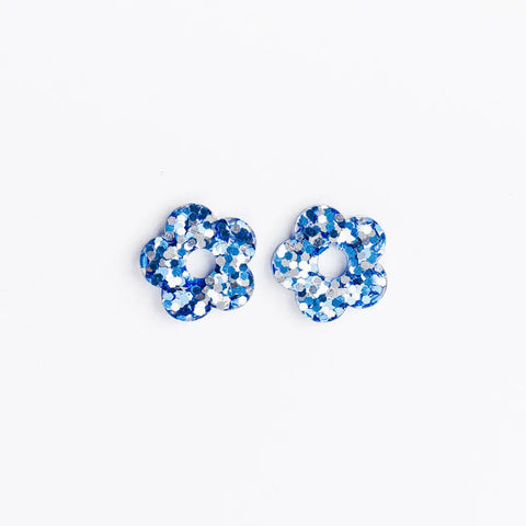 BOUCLES D'OREILLES PAILLETTES - CREOLES FLEURS