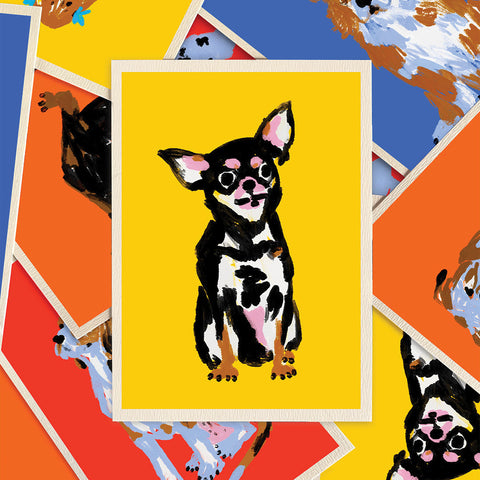 CARTE DE VOEUX - CHIEN