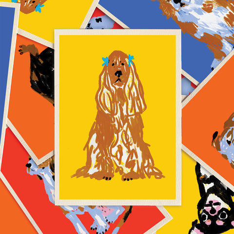 CARTE DE VOEUX - CHIEN