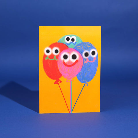 CARTE DE VOEUX BALLONS - JON BURGERMAN