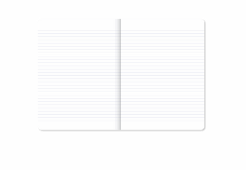 CARNET LIGNES A5 - RAYURES BLEUES