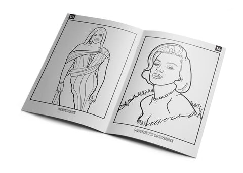 LIVRE DE JEUX & COLORIAGE - ICONIC WOMEN