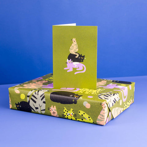 CARTE DE VOEUX - CHATS MIGNONS