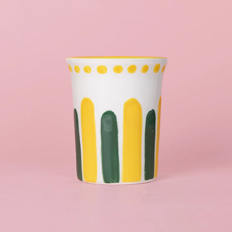TASSE CERAMIQUE - RAYURES COLOREES