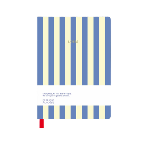 CARNET LIGNES A5 - RAYURES BLEUES