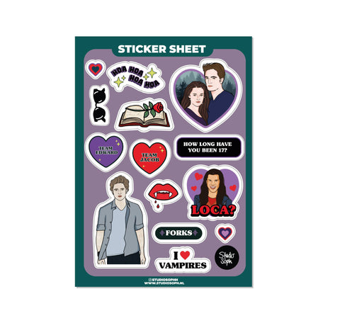 PLANCHE 15 STICKERS A5 - TWILIGHT