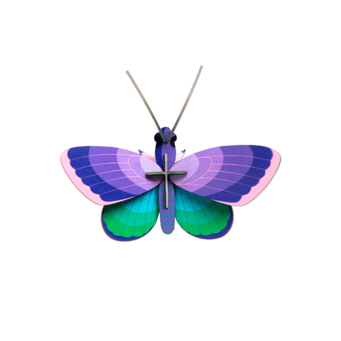 DECORATION MURALE PAPILLON - BLUE COPPER BUTTERFLY