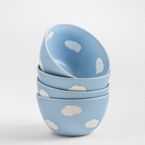 BOL CERAMIQUE 16 CM - NUAGES BLEUS