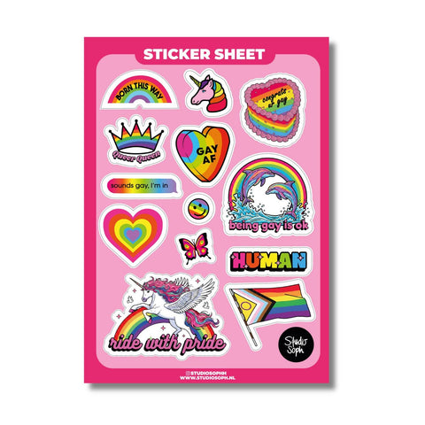 PLANCHE 13 STICKERS - QUEER